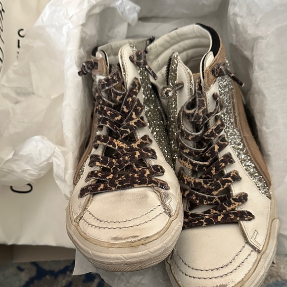 Golden Goose Slide size 37 Glitter High-Top Sneakers with Star Detail - Picture 5 of 8